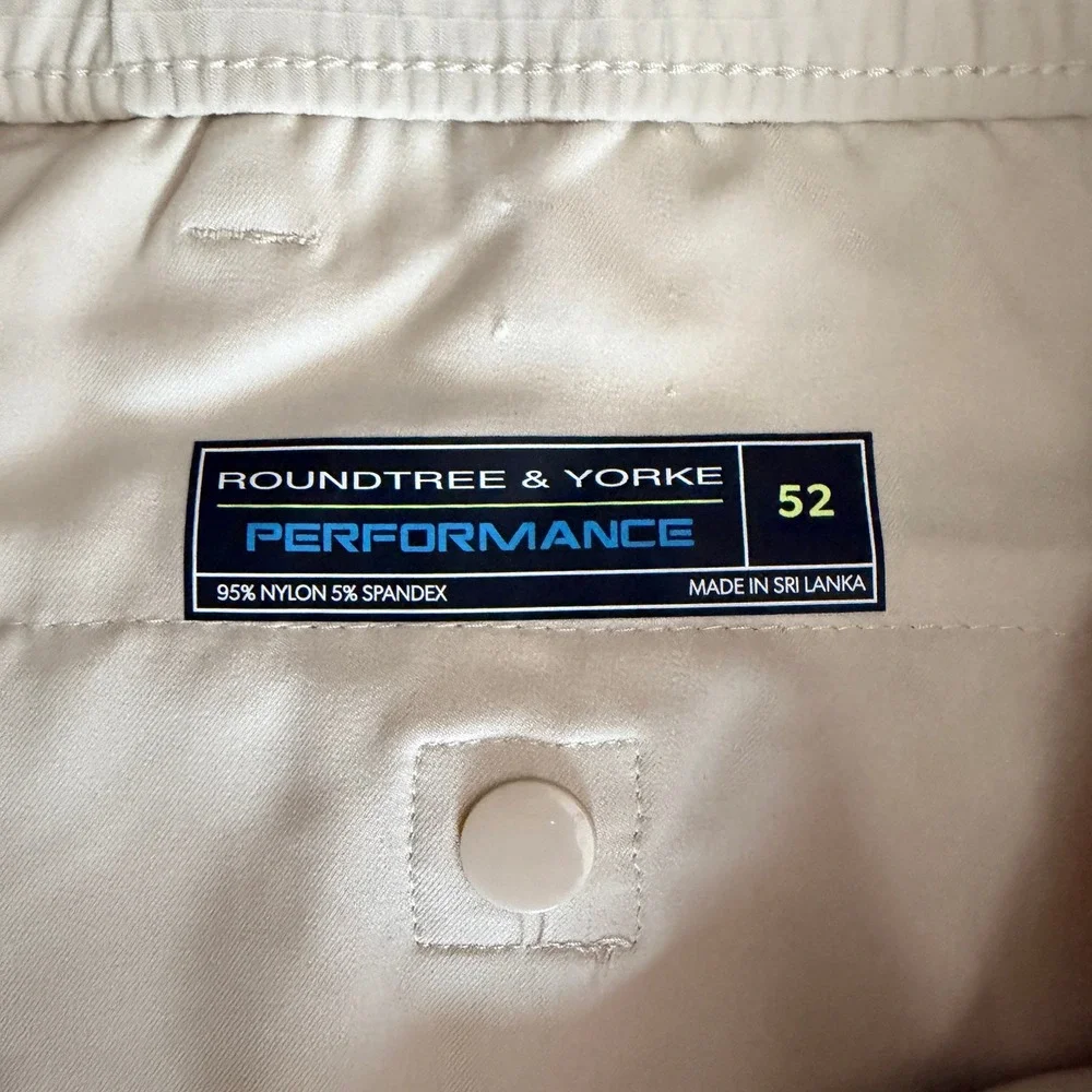 Roundtree & Yorke Performance Cargo Shorts‎ Mens 52 Stone Ripstop 9